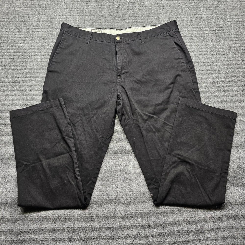 Volcom Frickin Modern Stretch Chino Pants Mens 38 Black Straight Leg Skate